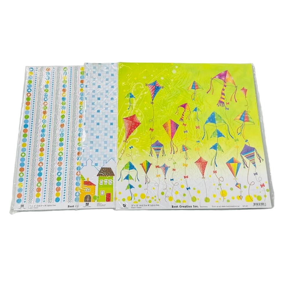 NEW! Best Creation 12"x12" Scrapbooking Paper‎ 25 Count/ Pack of 3
